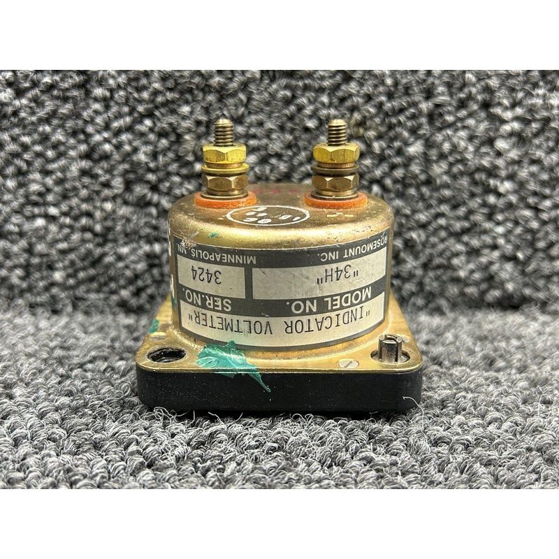 51031 (Alt: 550-566) Rosemount Inc 34H Voltmeter Indicator (Minus Glass)