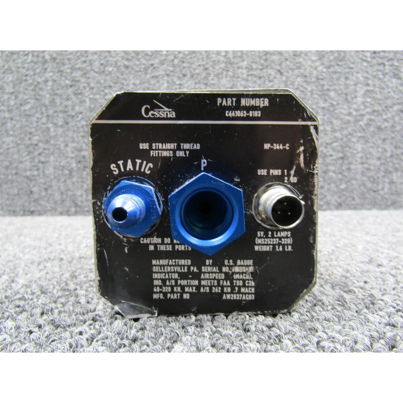 AW2837AC03 (Alt: C661063-0103) US Gauge Airspeed Indicator