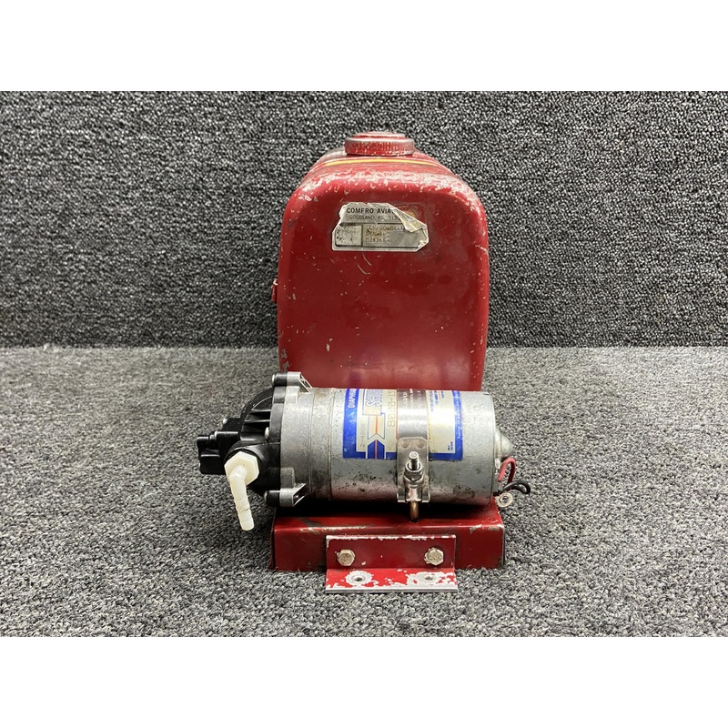 DFS-10, 8000-151-296BX Shurflo Smoke Oil Tank Assembly with Pump and Supports