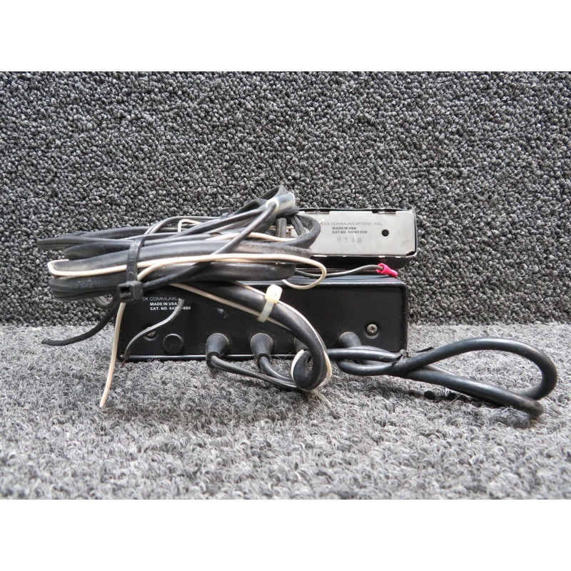 64200-000 Telex TC-200 with TC-300 Pilot, Co-Pilot Intercom Assembly (Worn)