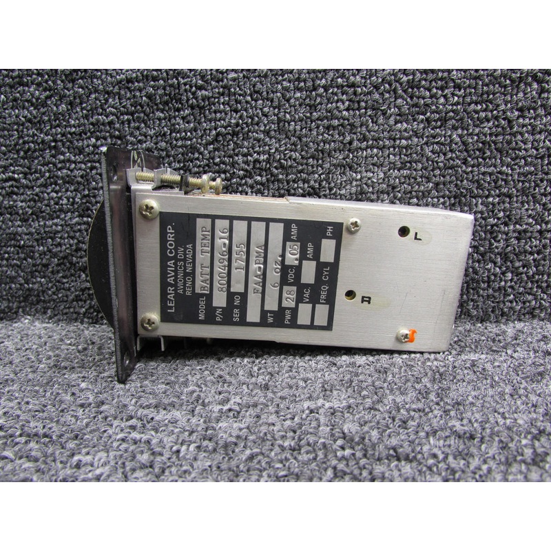 800496-16  (Alt: 4883854-501)  Lear Battery Temperature Indicator (Volts: 28)