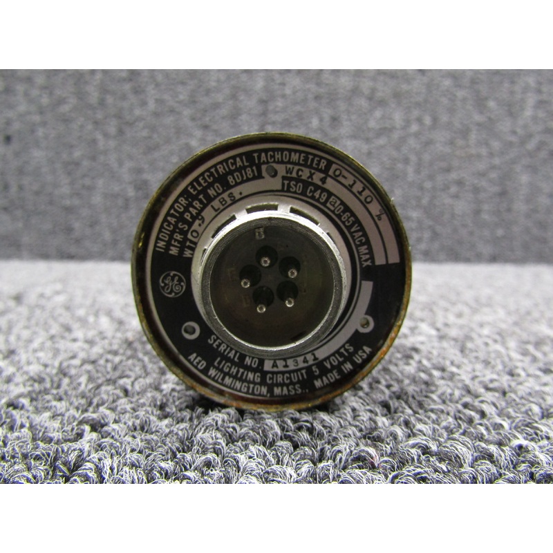 8DJ81WCX4 GE Electrical Tachometer Indicator (0-110%)