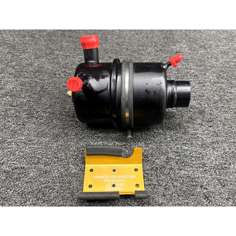 AFC-W360 Lycoming IO-720-A Airwolf Air Oil Filter Separator with Bracket