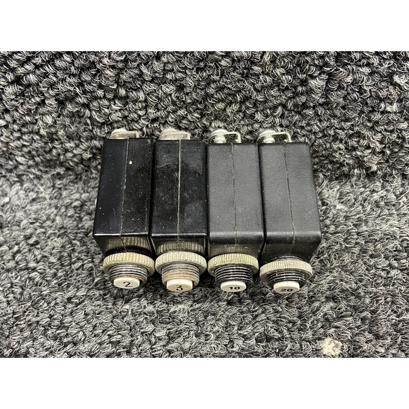 AMF, TE Push to Reset Circuit Breaker Set (Amps: 2, 3, 10, 20)
