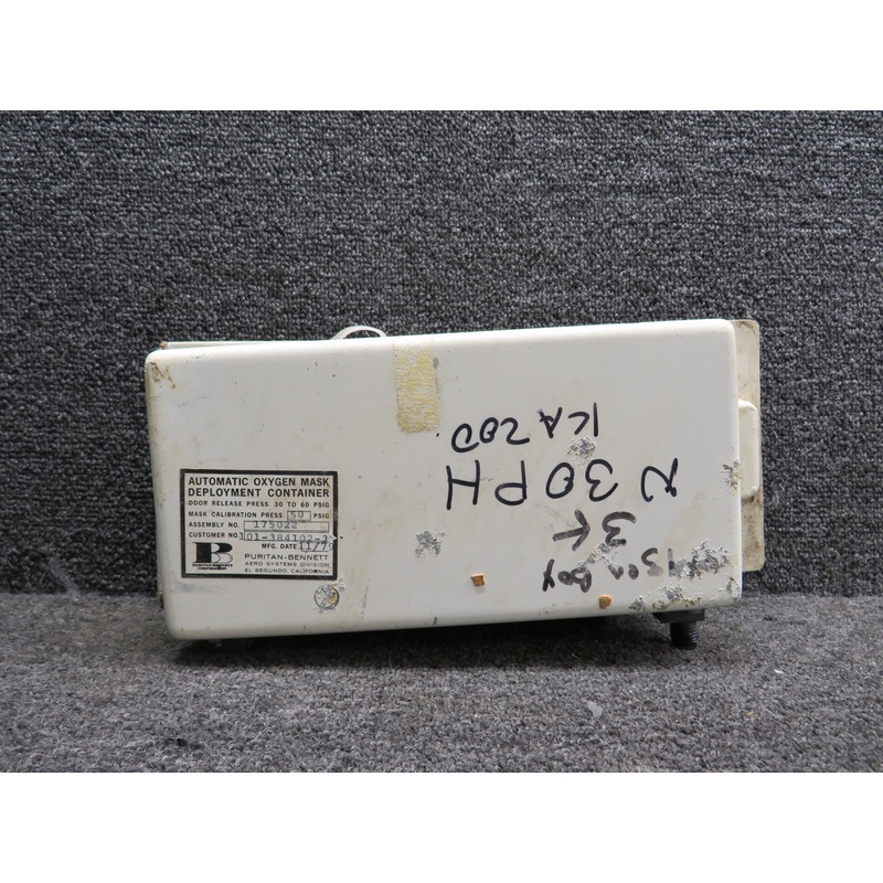 101-384102-3 (Alt:175022) Puritan-Bennett Auto Oxygen Mask Deployment Container