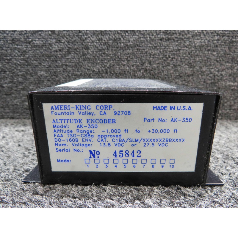 AK-350 Ameri-King Altitude Encoder (Range: -1,000-30,000)