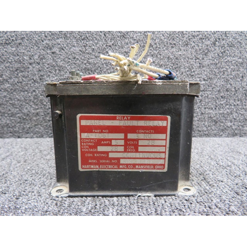 A-1061 Hartman Fault Relay Panel (Volts: 28, Amps: 5)