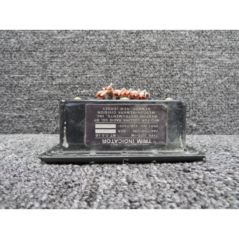 458-0405-00 Weston 327D-1W Trim Indicator (Grey Face Plate)