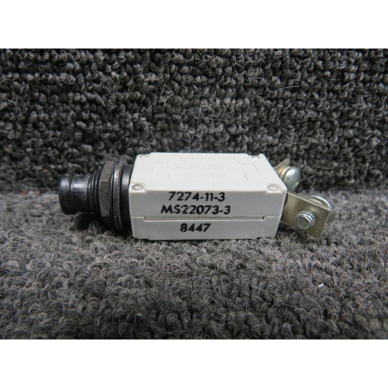 7274-11-3 (Alt: MS22073-3) Klixon Circuit Breaker