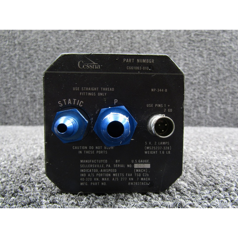 AW2837AC03 (Alt: C661063-010) US Gauge Airspeed Indicator