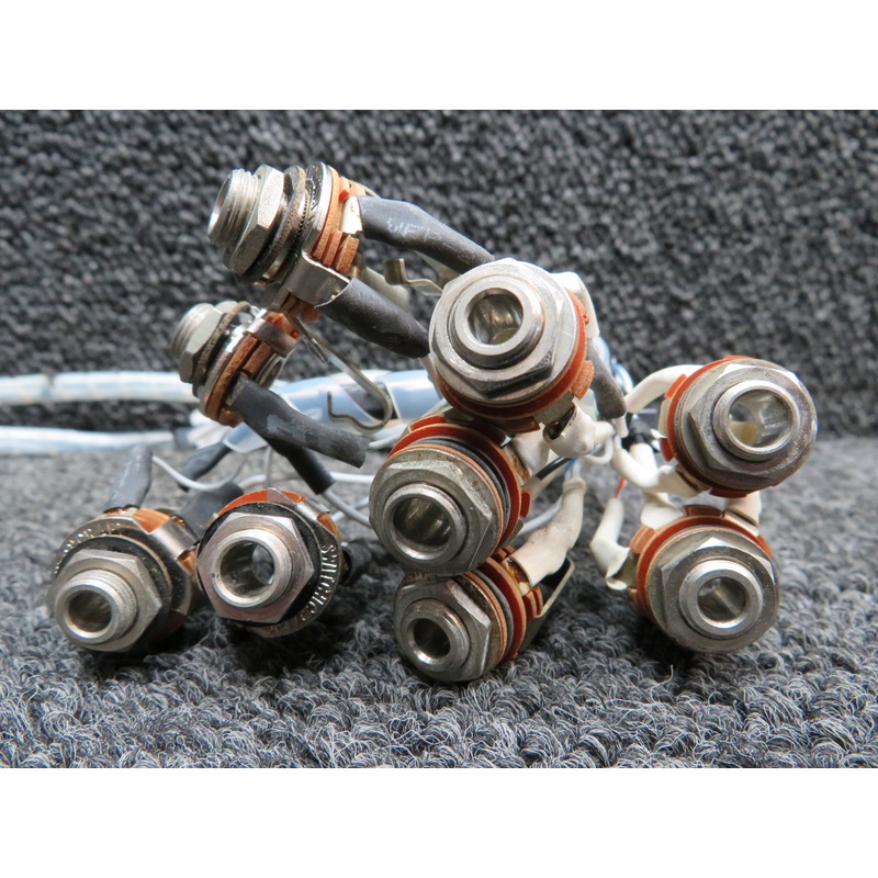 Forbes Aviation Mic Jack Set with Covers (Some Wear on Covers)