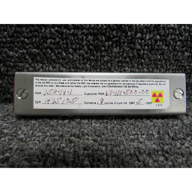 758-14-1 (Alt: 67-111-500-00) Safety Light Pull Placard