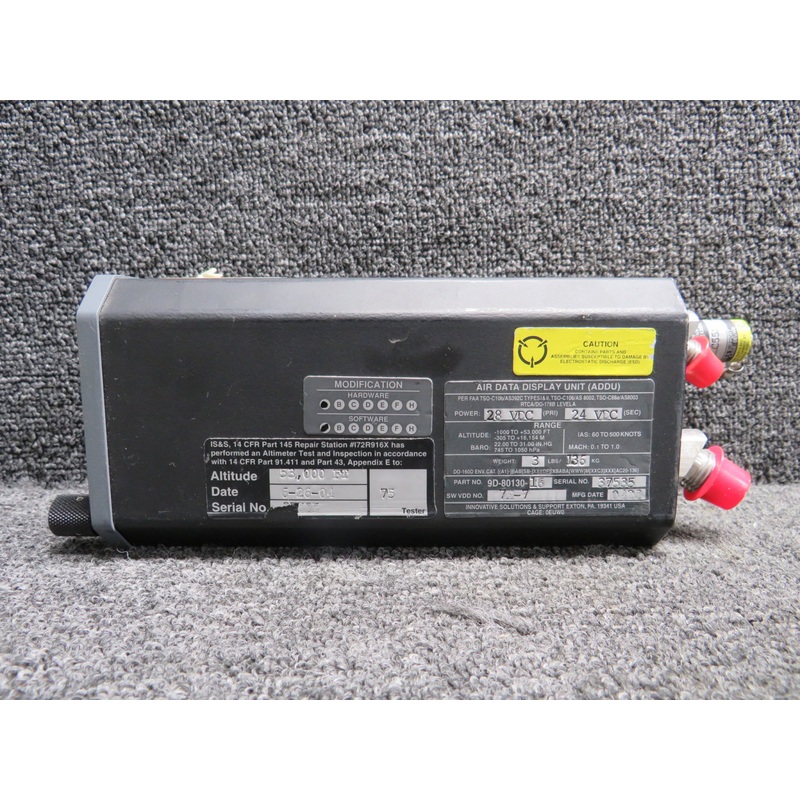 9D-80130-16 Innovative Solutions Air Data Display Unit w Mods & Config Module