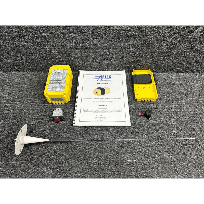 ME406 Artex Emergency Locator Transmitter with Tray, Switch and Antenna