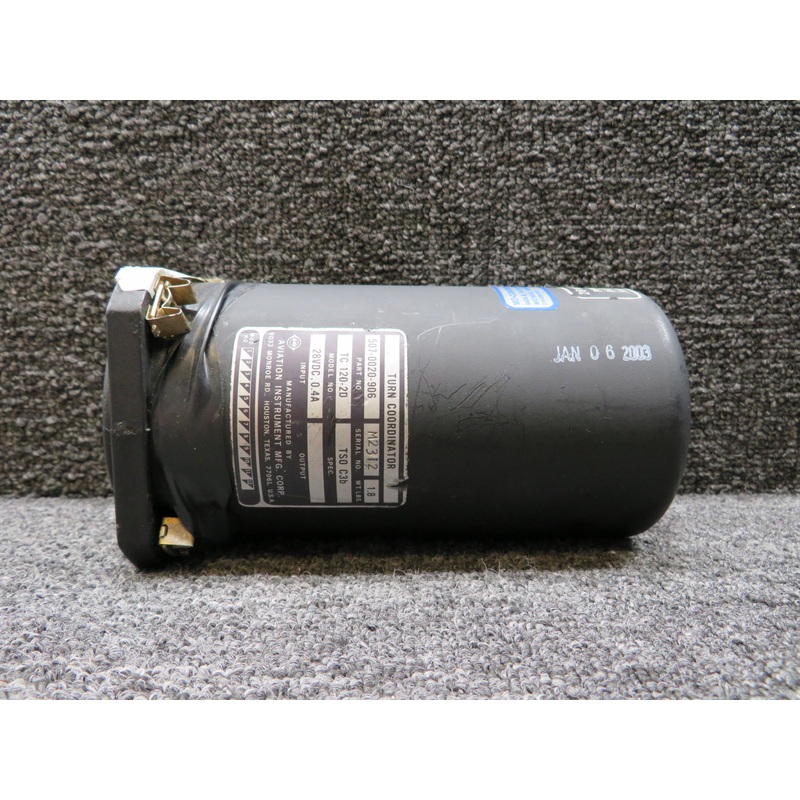 507-0020-906 Aviation Instrument TC120-2D Turn Coordinator Indicator (Volts: 28)