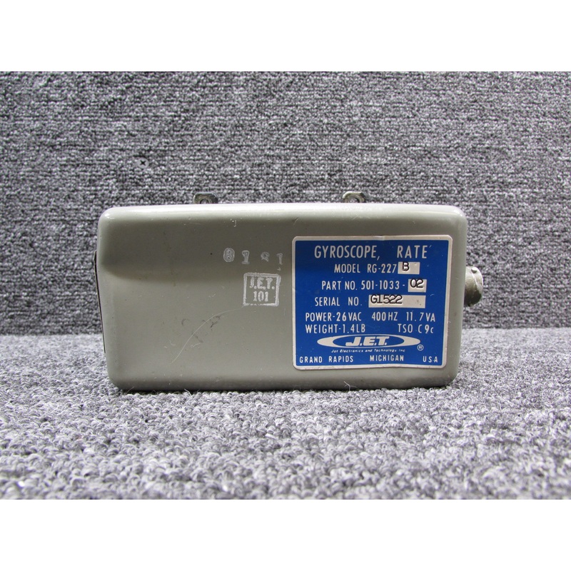 501-1033-02 JET RG227B Rate Gyro Assembly (26V) (Core)