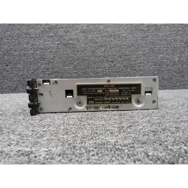 071-1061-04 King KCU-578 ADF-Transponder Digital Control w Mods (Cracked Glass)