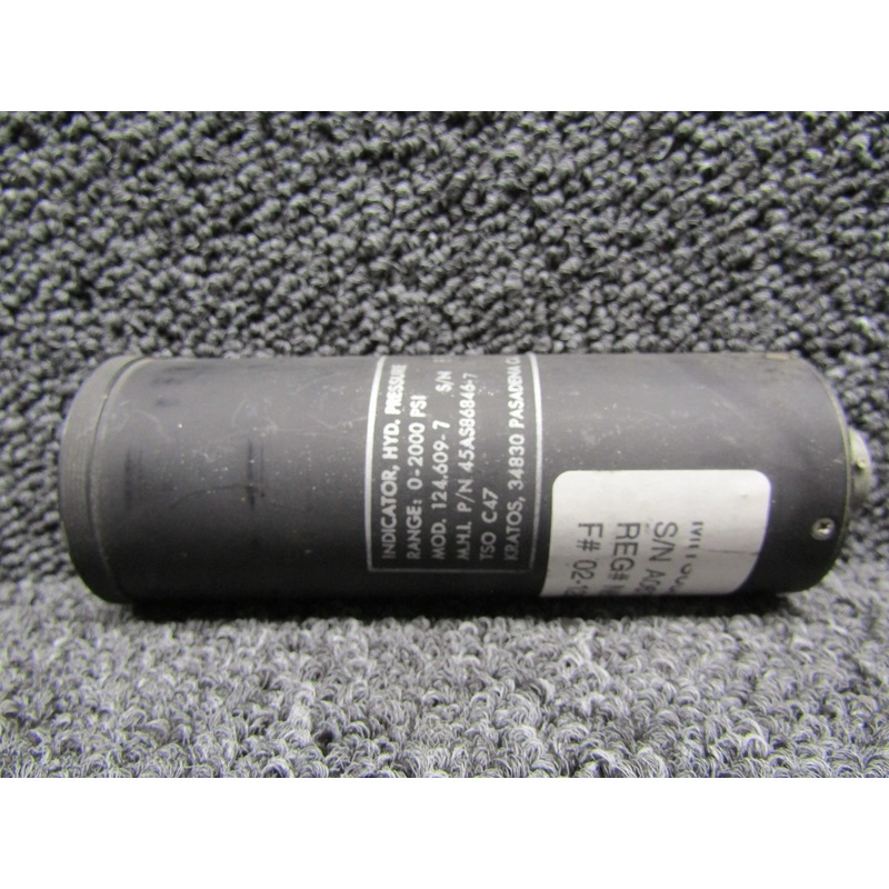 124-609-7 (Alt: 45AS86846-7) Kratos Hydraulic Pressure Indicator