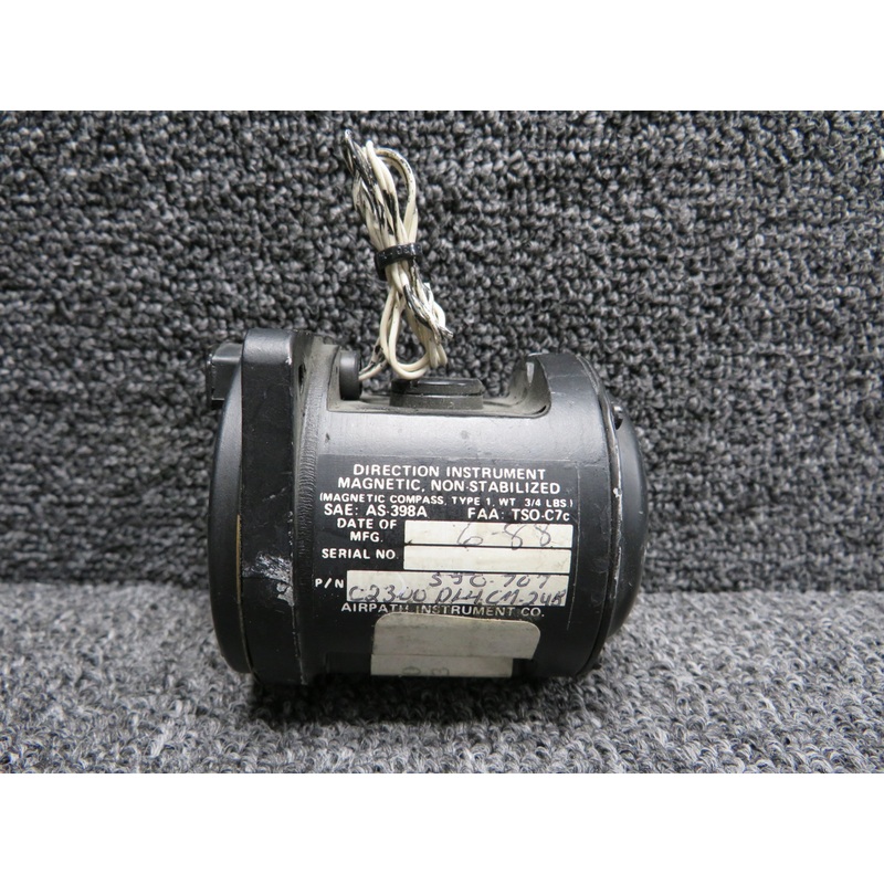 C2300-DL4CM-24B Airpath Magnetic Compass Indicator, Lighted (Panel Mounted)