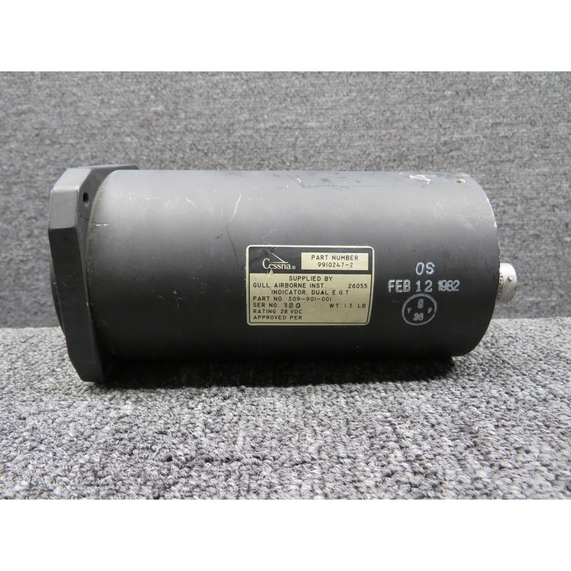 309-901-001 (Alt: 9910247-2) Gull Dual Exhaust Gas Temperature Indicator