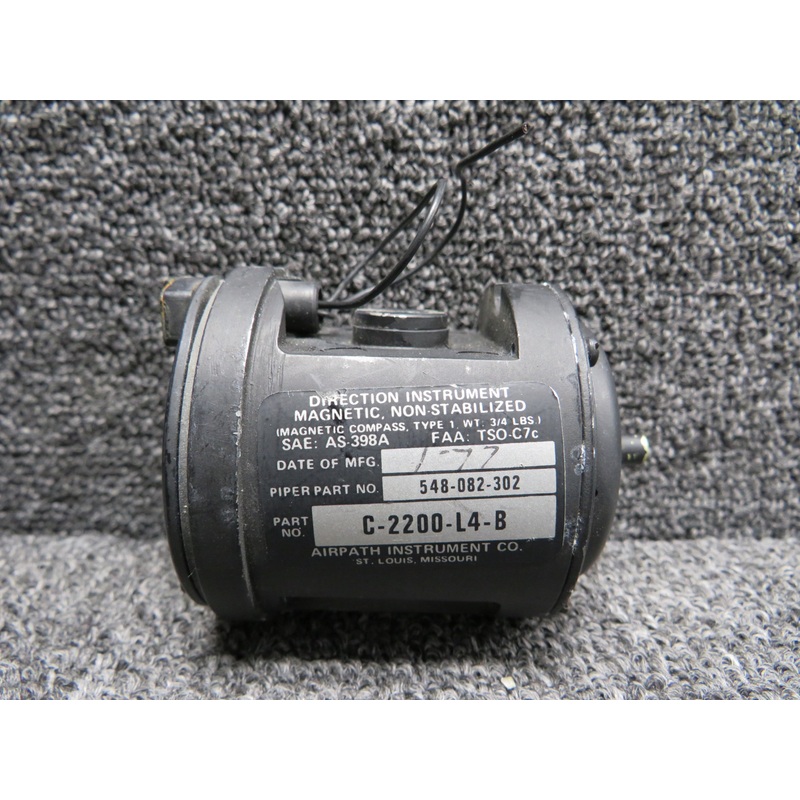 C-2200-L4-B Airpath Magnetic Compass Indicator, Lighted