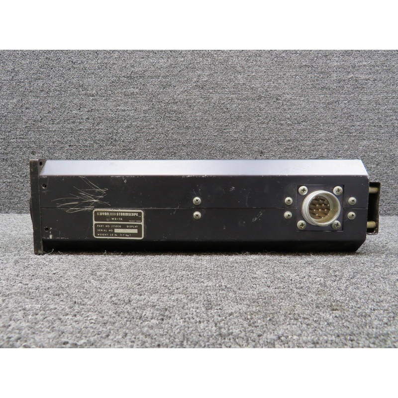 275D30 Ryan WX-7A Stormscope Display Indicator (Worn Face, Chipped Case)