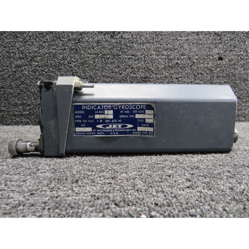 501-1036-05 JET AI-804E Gyroscope Indicator with Mount (Worn Face)
