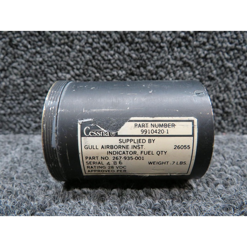 267-935-001 (Alt: 9910420-1) Gull Airborne Fuel Quantity Indicator (Volts: 28)