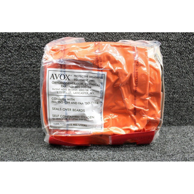 802300-14 Avox Protective Breathing Equipment (PBE) (New Old Stock)