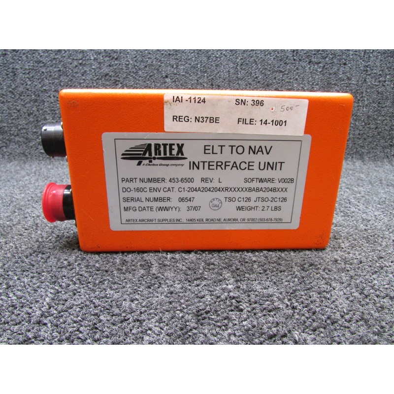 453-6500 Rev: L Artex ELT to NAV Interface Unit