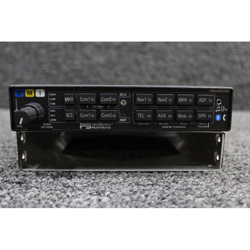 050-890-0702 PS Engineering PMA8000BT Audio Selector Panel w Tray