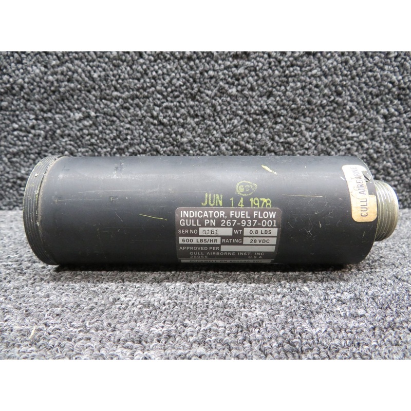 267-937-001 (Alt: 850590-507) Gull Fuel Flow Indicator (0-600 PPH) (Volts: 28)