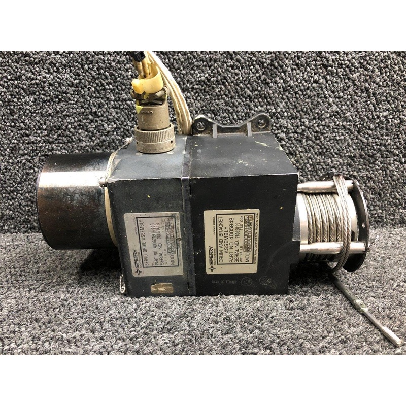 4006719-906, 4005842 Sperry Flight Servo Drive Assembly with Drum and Bracket