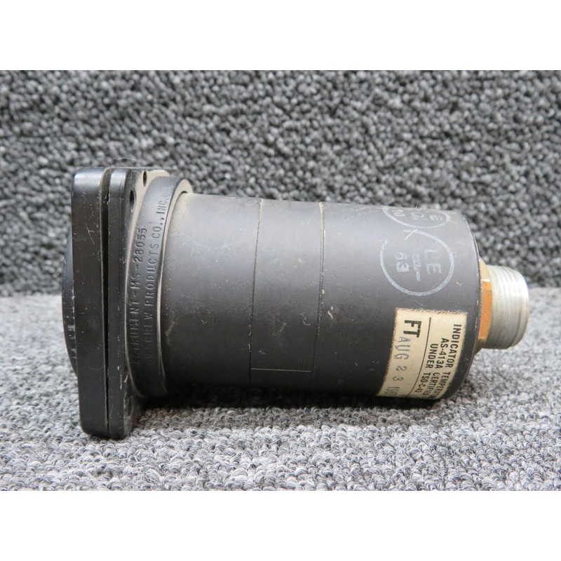 162C25 (Alt: 22-09410-3) Lewis Fuel Temperature Indicator (Missing Screws)