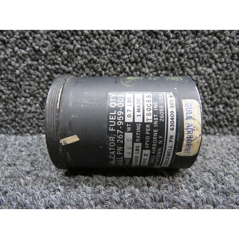267-959-003 (Alt: 630409-503) Gull Airborne Type II Fuel Quantity Indicator