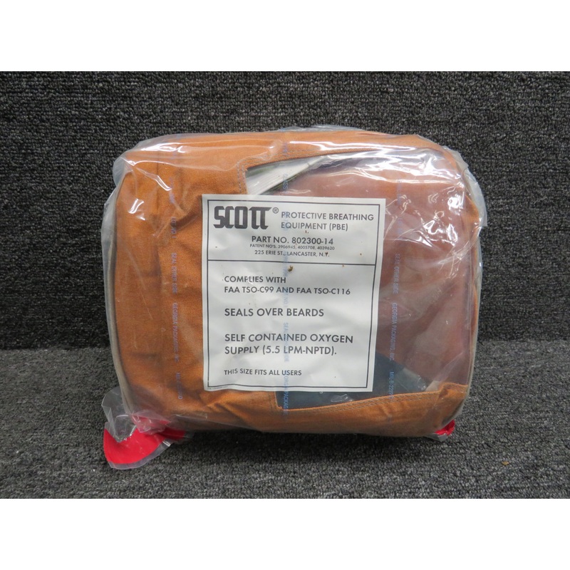802300-14 Scott Aviation Protective Breathing Equipment (PBE) (New Old Stock)