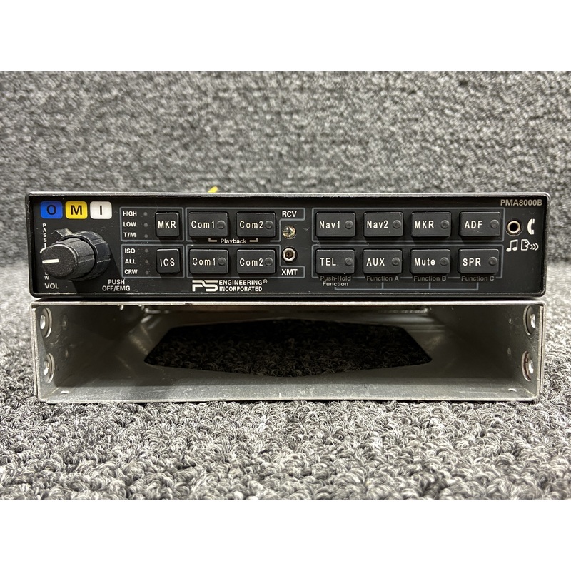 050-890-0202 PS Engineering PMA8000B Audio Selector Panel w Tray