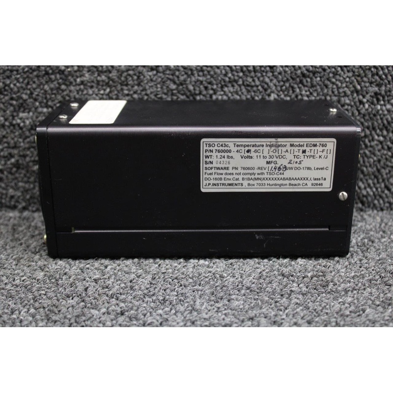 760000-4C-T JPI EDM-760 Engine Temperature Indicator with Harness, Probes, STC