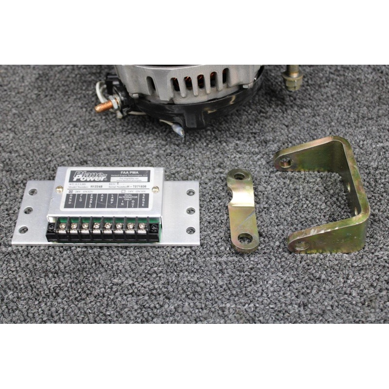 17-2000-3 Lycoming IO-540-S1A5 Plane Power Alternator w Brackets, Regulator 24V