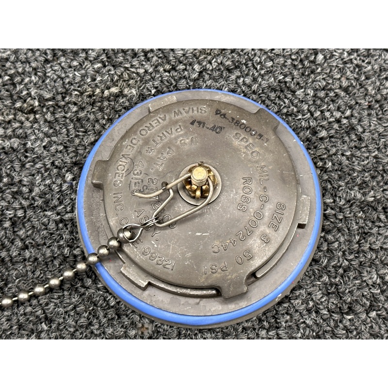 431-9 Shaw Aero Fuel Cap Assembly with Chain