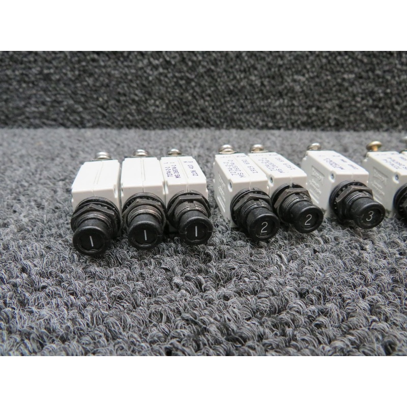 7274 Klixon Circuit Breaker Set (Amps: 1, 2, 3, 4, 5, 10)