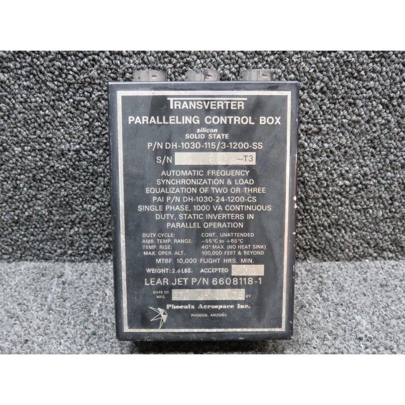 DH-1030-115-3-1200-SS PAI Transverter Paralleling Control Box