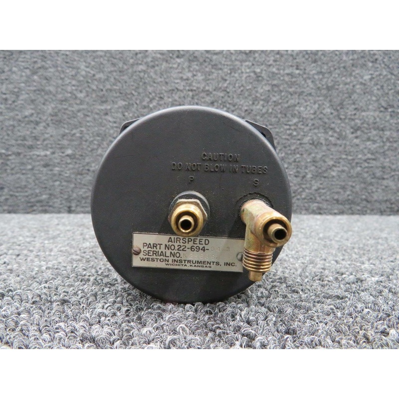 22-694-04-3 (ALT: 820217-000) Mooney M20C Weston Airspeed Indicator