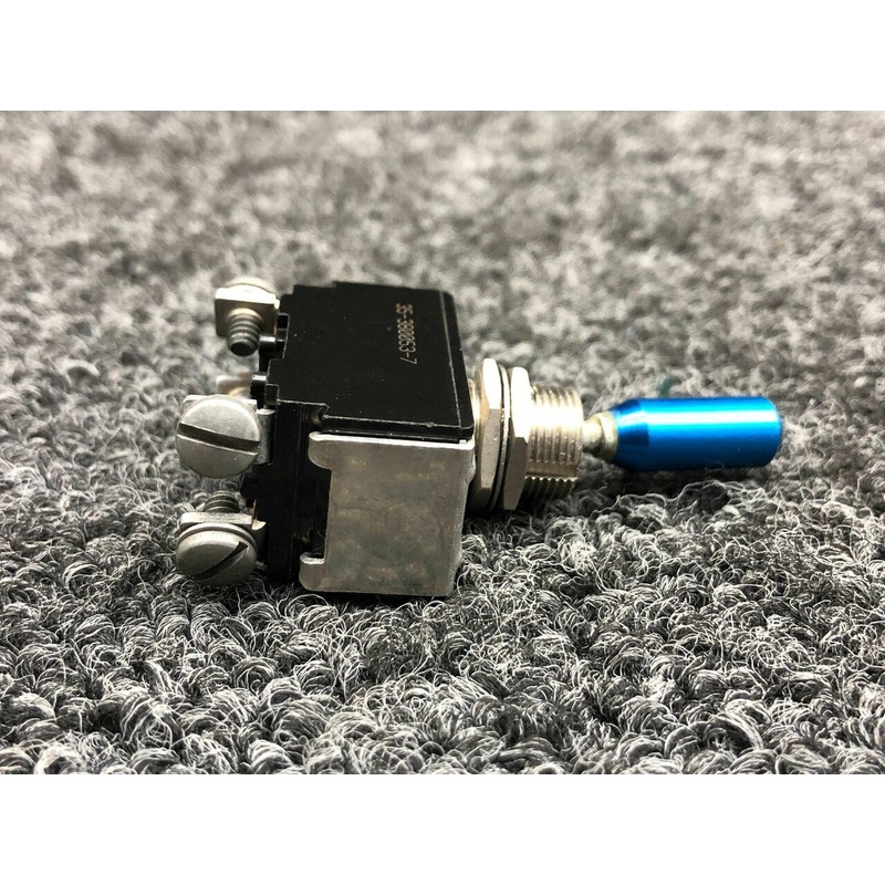 512TS1204-2 (ALT: 35-380053-7) Toggle Switch Assembly (28V, 15A) (Blue)