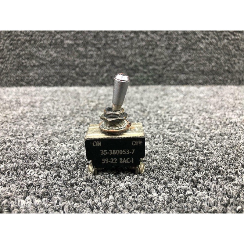 35-380053-7 Beechcraft 23 Kulka Toggle Switch Assembly (Volts: 12)