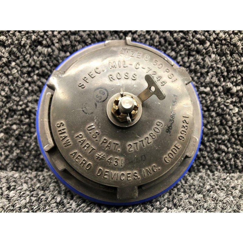 431-9R (ALT: 96-380035-1) Shaw Aero Devices Fuel Cap Assembly