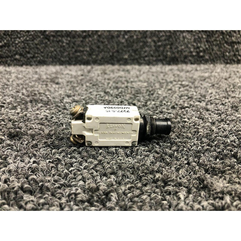 7277-5-15 Klixon Push Breaker Switch Assembly (15 Amps)