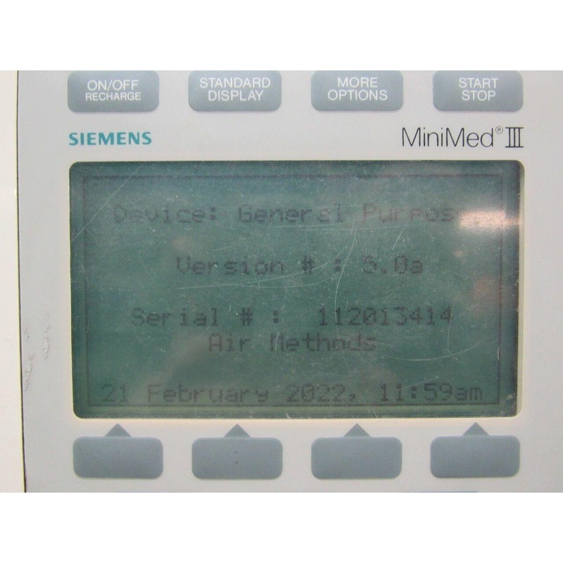 Siemens Mini-Med III Multi-Channel Infusion Pump (Volts: 6-9, Watts: 6)