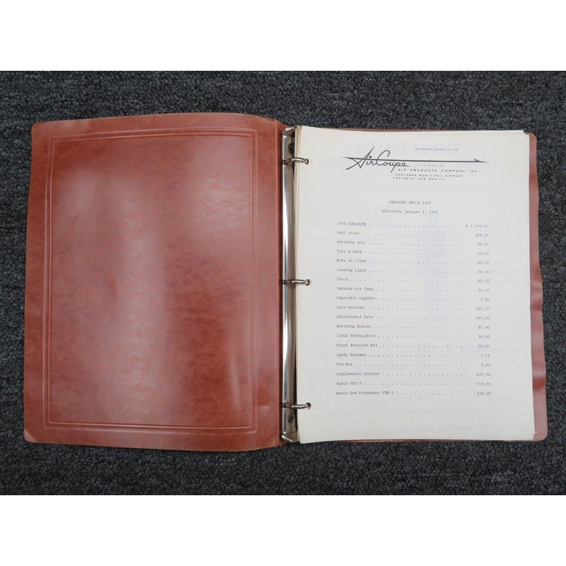 1961 Aircoupe Parts Manual