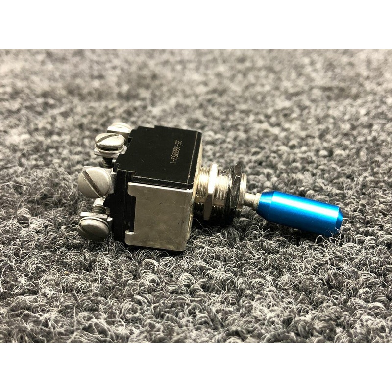 512TS1203-3 (ALT: 35-380053-1) Toggle Switch Assembly (28V, 15A) (Blue)